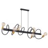 Globo EDDY Pendant Light black, 6-light sources