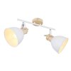 Globo WIHO Spotlight Dark wood, white, 2-light sources
