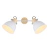 Globo WIHO Spotlight Dark wood, white, 2-light sources