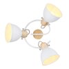 Globo WIHO Spotlight Dark wood, white, 3-light sources