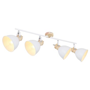 Globo WIHO Spotlight Dark wood, white, 4-light sources