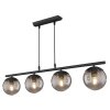 Globo BLAMA Pendant Light black, 4-light sources