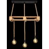 Globo ULLEU Pendant Light brown, black, 3-light sources