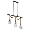 Globo VALERIE Pendant Light brown, black, 3-light sources