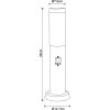 Globo BOSTON path light anthracite, 1-light source, Motion sensor