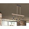 Globo PRISKA Pendant Light brown, Light wood, black, 4-light sources