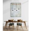Globo AUSTON Pendant Light Light wood, black, 4-light sources