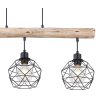 Globo THEODOR Pendant Light Light wood, black, 3-light sources