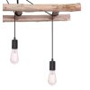 Globo IRMGARD Ceiling Light Light wood, black, 4-light sources