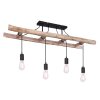 Globo IRMGARD Ceiling Light Light wood, black, 4-light sources