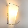 Zera wall light aluminium, white, 1-light source