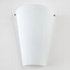 Zera wall light aluminium, white, 1-light source