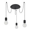 Globo HERMINE Pendant Light black, 3-light sources