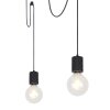 Globo HERMINE Pendant Light black, 3-light sources