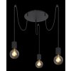 Globo HERMINE Pendant Light black, 3-light sources