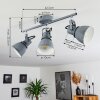 Susu Ceiling Light grey, 3-light sources