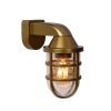 Lucide LEWIS Outdoor Wall Light gold, brass, 1-light source