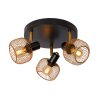 Lucide MAREN Ceiling Light gold, brass, black, 3-light sources