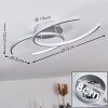GUINEA Ceiling Light LED titanium, 2-light sources