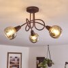 Warga Ceiling Light LED bronze, 3-light sources