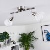 Warga Ceiling Light LED matt nickel, 2-light sources