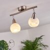 Warga Ceiling Light LED matt nickel, 2-light sources