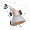 Steinhauer Gearwood Wall Light matt nickel, 1-light source