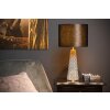 Lucide VELVET Table lamp grey, brass, 1-light source