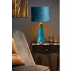 Lucide VELVET Table lamp blue, brass, 1-light source