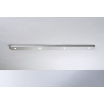 Bopp-Leuchten CLOSE Ceiling Light LED aluminium, silver, 4-light sources