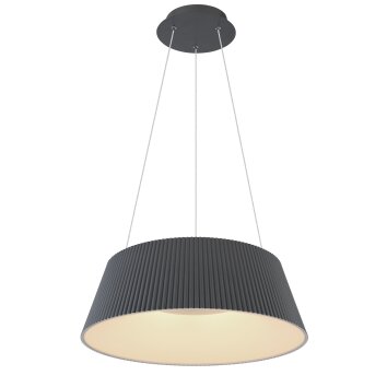 Globo CROTONE Pendant Light LED anthracite, 1-light source, Remote control