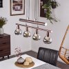 Warga Pendant Light LED bronze, 4-light sources