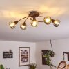 Warga Ceiling Light LED bronze, 5-light sources