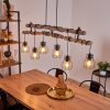 Gondo Pendant Light Light wood, black, 6-light sources