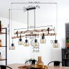 Gondo Pendant Light Light wood, black, 6-light sources