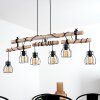 Gondo Pendant Light Light wood, black, 6-light sources