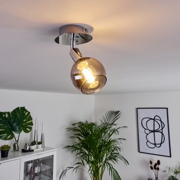 Stranderod Ceiling Light chrome, 1-light source