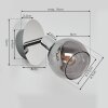 Stranderod Wall Light chrome, 1-light source