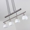Warga Pendant Light LED matt nickel, 4-light sources