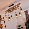 Gondo Ceiling Light Light wood, black, 6-light sources