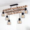 Gondo Ceiling Light Light wood, black, 6-light sources