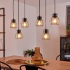 Gondo Pendant Light Light wood, black, 6-light sources