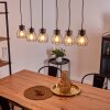 Gondo Pendant Light Light wood, black, 6-light sources