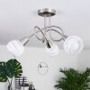 Warga Ceiling Light LED matt nickel, 3-light sources