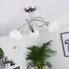 Warga Ceiling Light LED matt nickel, 3-light sources