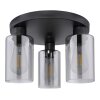 Globo HADERA Ceiling Light black, 3-light sources