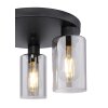 Globo HADERA Ceiling Light black, 3-light sources