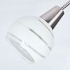 Warga Ceiling Light LED matt nickel, 5-light sources