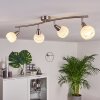 Warga Ceiling Light LED matt nickel, 4-light sources