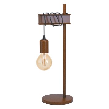Eglo TOWNSHEND Table lamp Antique, brown, black, 1-light source